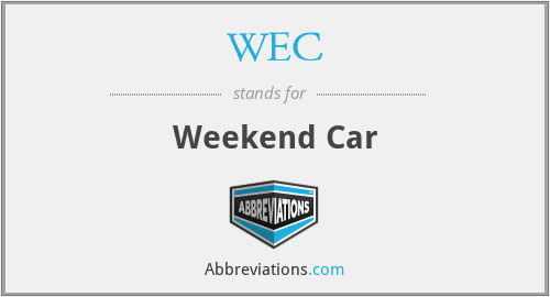 WEC - Weekend Car
