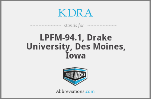 KDRA - LPFM-94.1, Drake University, Des Moines, Iowa