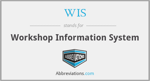 WIS - Workshop Information System