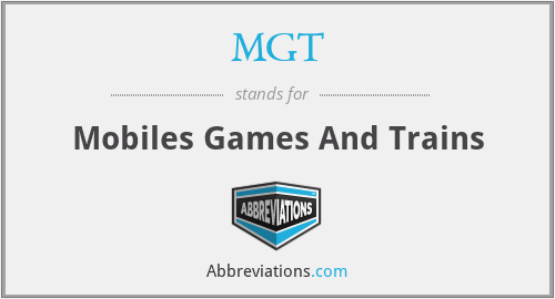 MGT - Mobiles Games And Trains