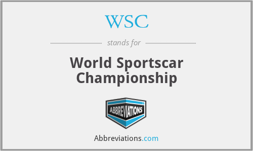 WSC - World Sportscar Championship