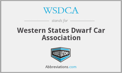 WSDCA - Western States Dwarf Car Association