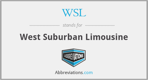 WSL - West Suburban Limousine