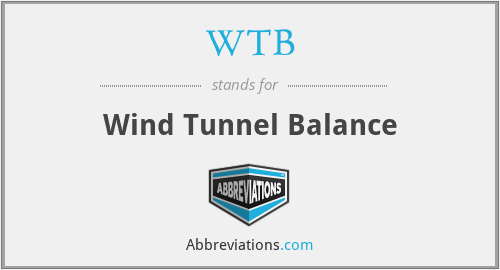 WTB - Wind Tunnel Balance
