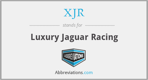 XJR - Luxury Jaguar Racing