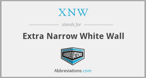 XNW - Extra Narrow White Wall