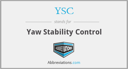 YSC - Yaw Stability Control
