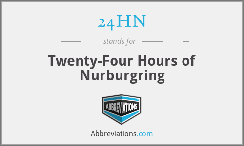 24HN - Twenty-Four Hours of Nurburgring