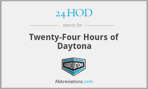 24HOD - Twenty-Four Hours of Daytona