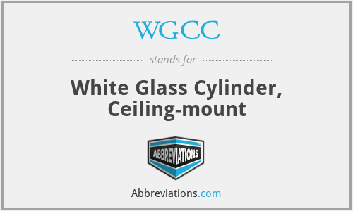 WGCC - White Glass Cylinder, Ceiling-mount