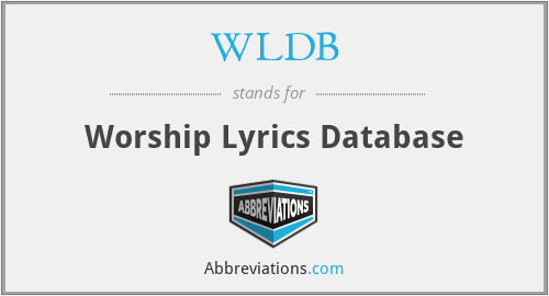 WLDB - Worship Lyrics Database