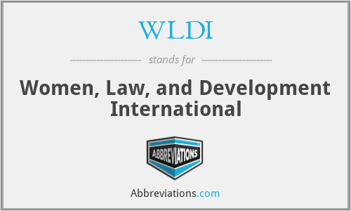 WLDI - Women, Law, and Development International