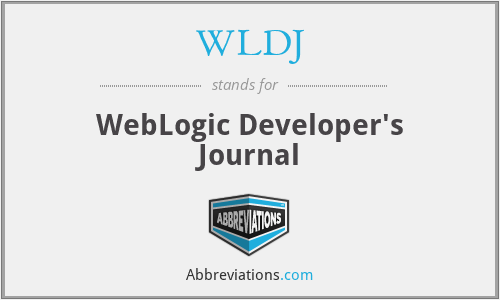 WLDJ - WebLogic Developer's Journal