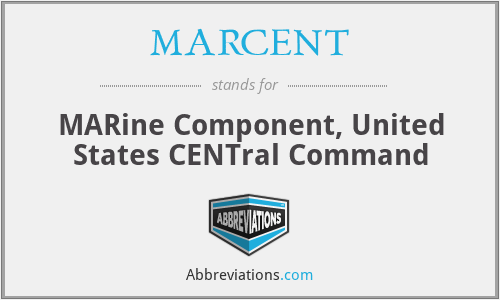 MARCENT - MARine Component, United States CENTral Command
