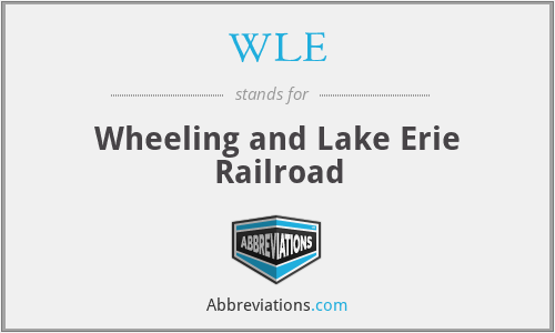WLE - Wheeling and Lake Erie Railroad
