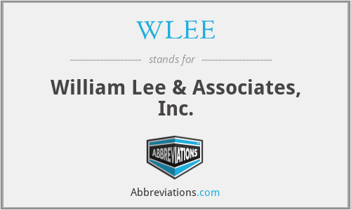 WLEE - William Lee & Associates, Inc.