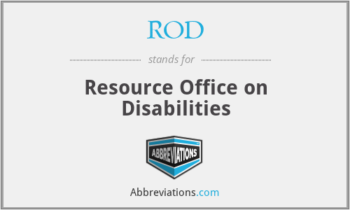 ROD - Resource Office on Disabilities