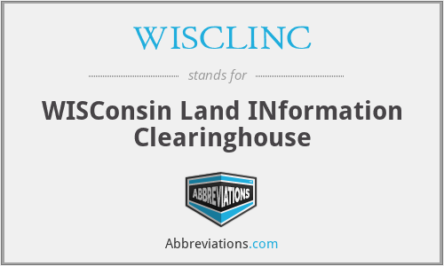WISCLINC - WISConsin Land INformation Clearinghouse
