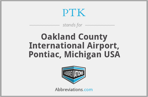 PTK - Oakland County International Airport, Pontiac, Michigan USA