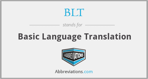 BLT - Basic Language Translation