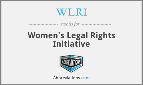WLRI - Women's Legal Rights Initiative