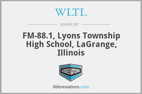 WLTL - FM-88.1, Lyons Township High School, LaGrange, Illinois