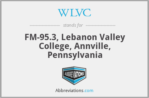 WLVC - FM-95.3, Lebanon Valley College, Annville, Pennsylvania