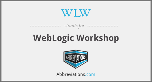 WLW - WebLogic Workshop