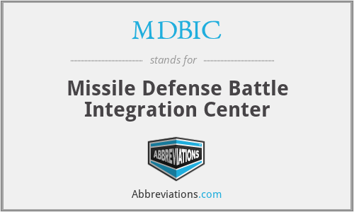 MDBIC - Missile Defense Battle Integration Center