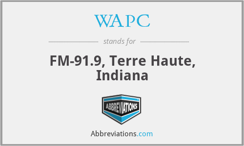 WAPC - FM-91.9, Terre Haute, Indiana