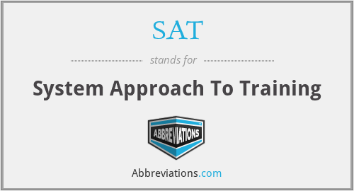 SAT - System Approach To Training