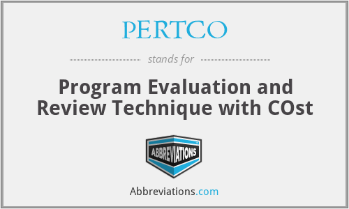 PERTCO - Program Evaluation and Review Technique with COst