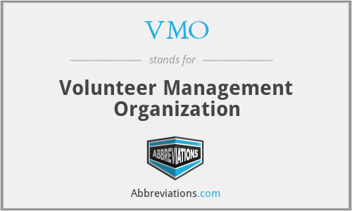 VMO - Volunteer Management Organization