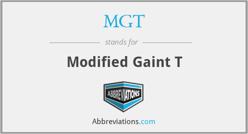 MGT - Modified Gaint T