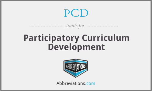 PCD - Participatory Curriculum Development