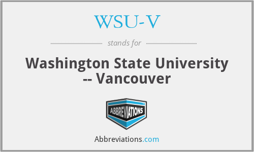 WSU-V - Washington State University -- Vancouver