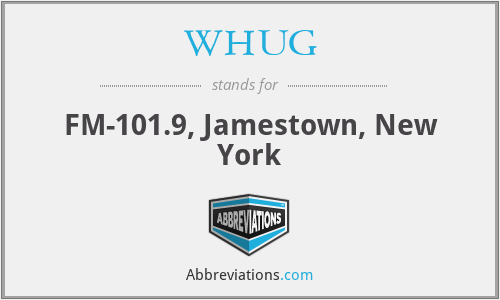 WHUG - FM-101.9, Jamestown, New York