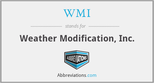 WMI - Weather Modification, Inc.