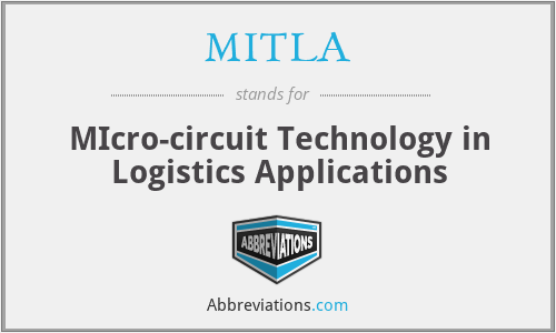 MITLA - MIcro-circuit Technology in Logistics Applications