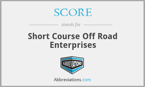SCORE - Short Course Off Road Enterprises