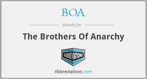 BOA - The Brothers Of Anarchy