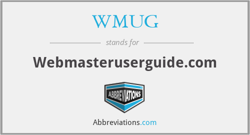WMUG - Webmasteruserguide.com