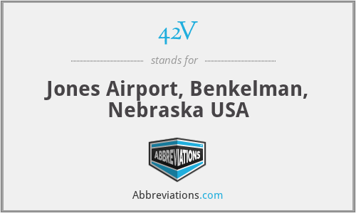42V - Jones Airport, Benkelman, Nebraska USA