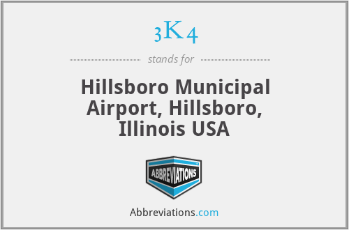 3K4 - Hillsboro Municipal Airport, Hillsboro, Illinois USA