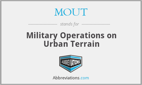 MOUT - Military Operations on Urban Terrain