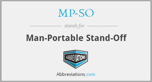 MP-SO - Man-Portable Stand-Off