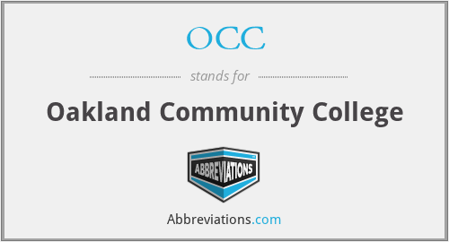 OCC - Oakland Community College