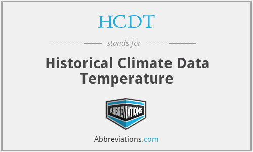 HCDT - Historical Climate Data Temperature