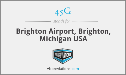 45G - Brighton Airport, Brighton, Michigan USA