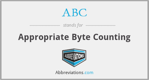 ABC - Appropriate Byte Counting